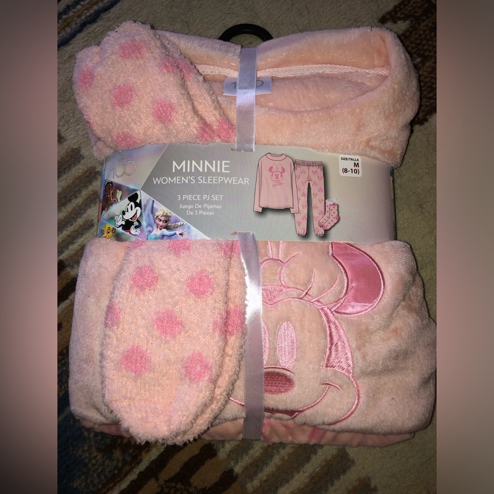 Disney 3pc adult fleece PJ set